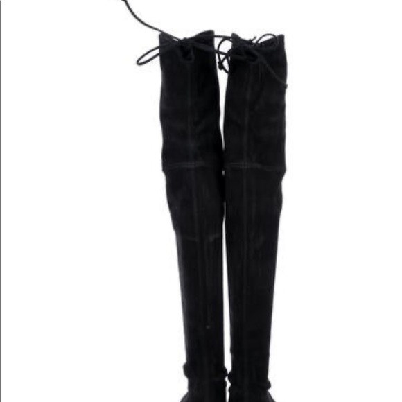 Stuart Weitzman Tieland Lowland Thigh High Boots, Black, 7 - Picture 6 of 6